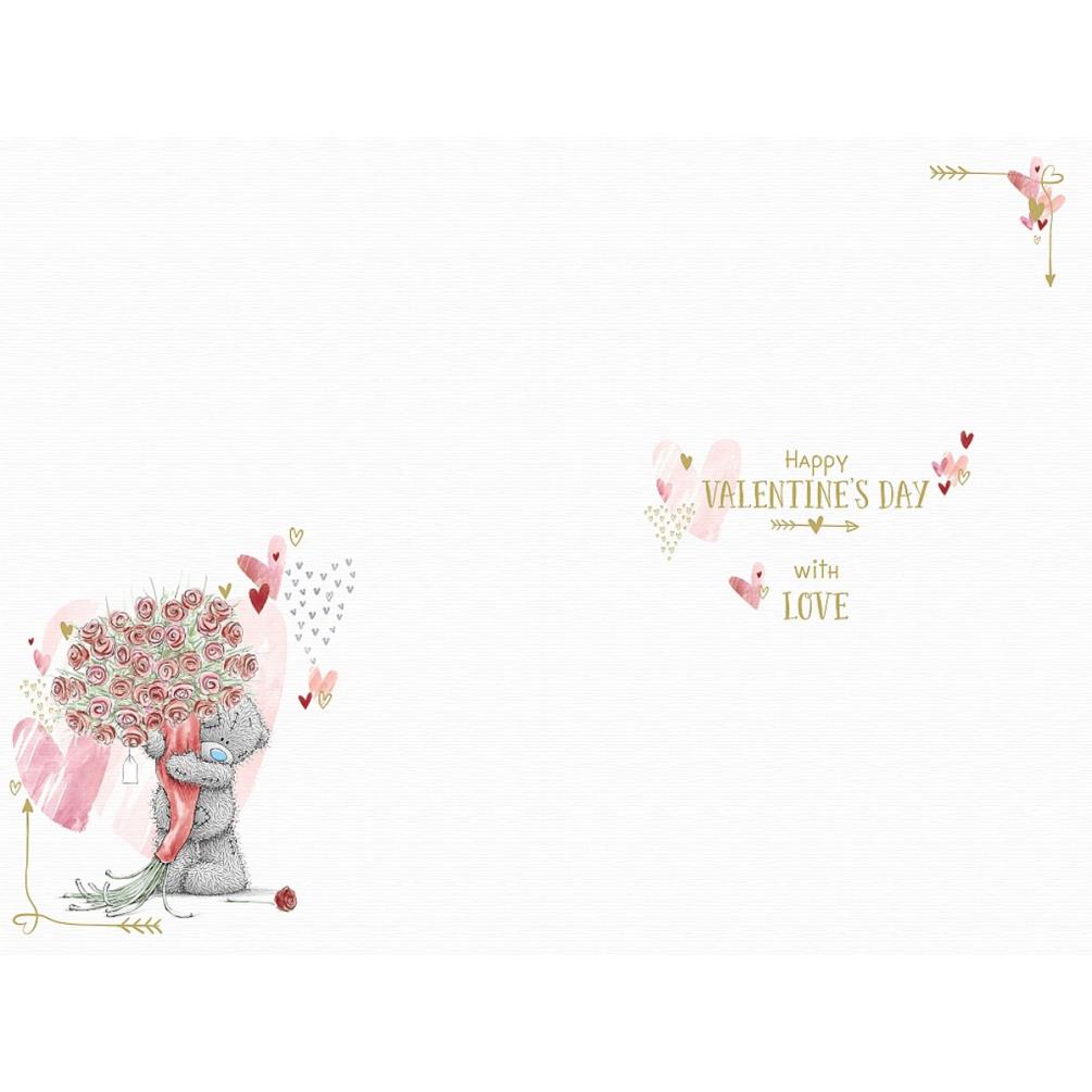 Will You Be My Valentine Me to You Bear Valentine's Day Card Extra Image 1